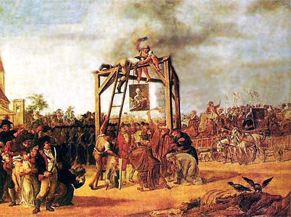 Hanging of Traitors in Effigie